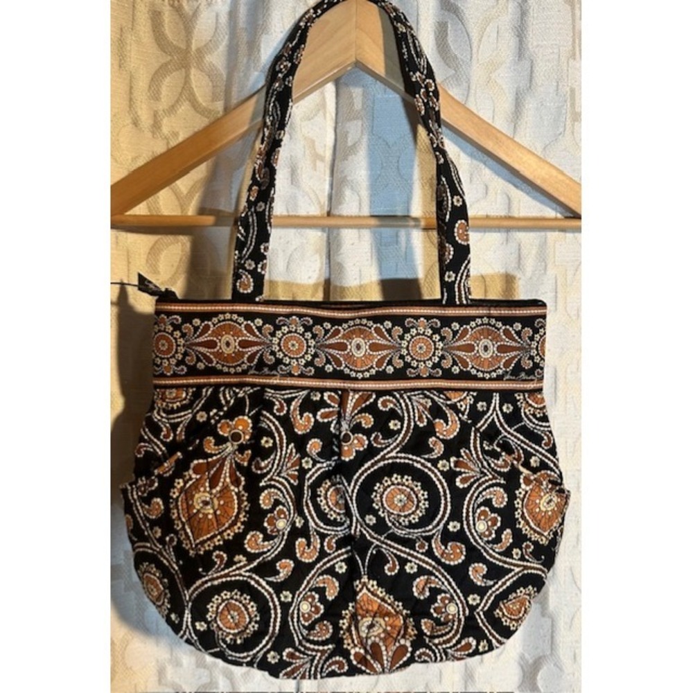 Vera Bradley Morgan Shoulder Bag in Cafe Latte Pattern